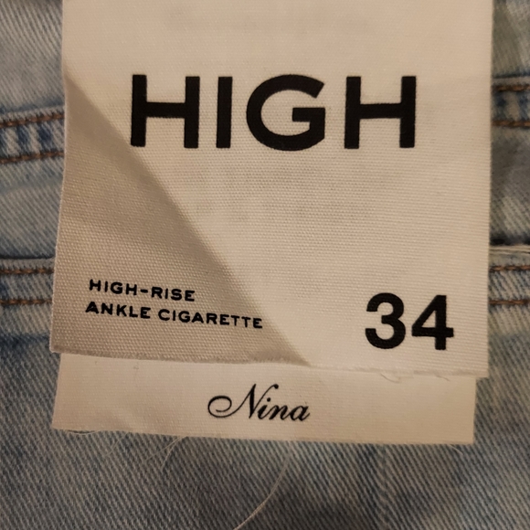 Rag & Bone Womens Hi Rise Distressed Jeans Ankle Cigarette Nina Size 34 NWT - Picture 6 of 11